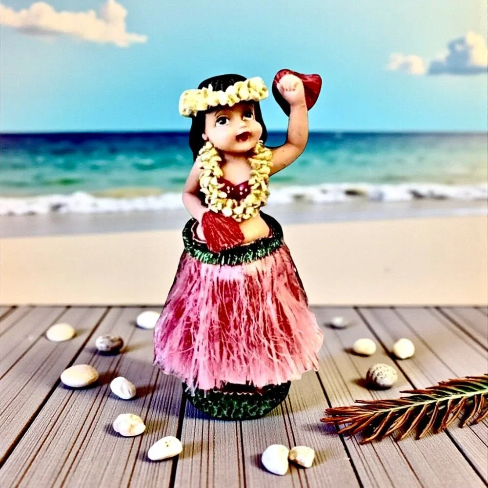Aloha Hawaiian Hula Girl Dancer Nodder Bobble Head